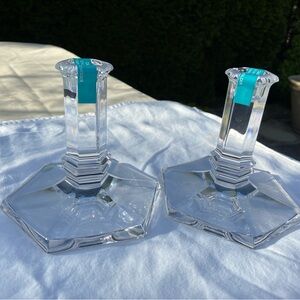 Tiffany Crystal Candlesticks (pair)